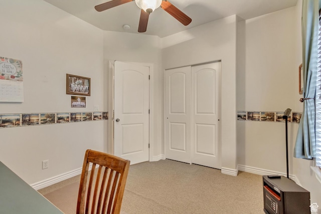 10976 Quartz Dr, South Jordan, UT 84095 - interior space featuring ceiling fan, baseboards, and carpet floors