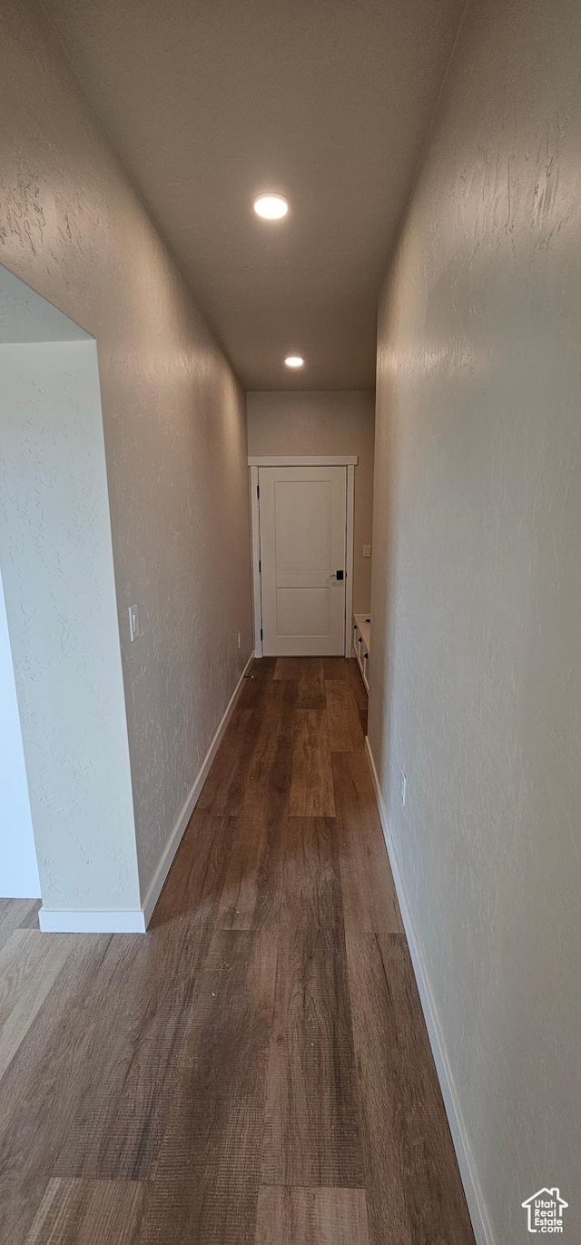 854 N 1880 E Unit 72, Price, UT 84501 - hallway with dark hardwood / wood-style flooring