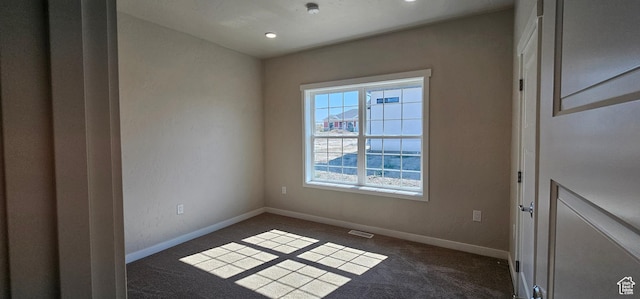 view of carpeted empty room