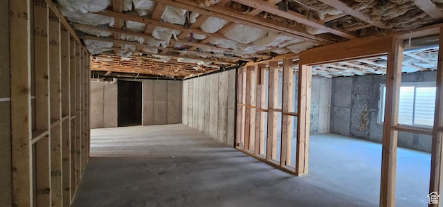 view of basement