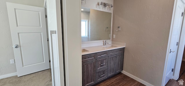 bathroom with vanity