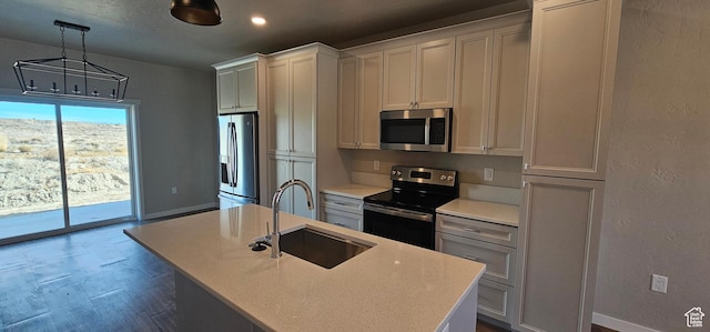 868 N 1880 E Unit 71, Price, UT 84501 - kitchen with pendant lighting, sink, stainless steel appliances, and a kitchen island with sink