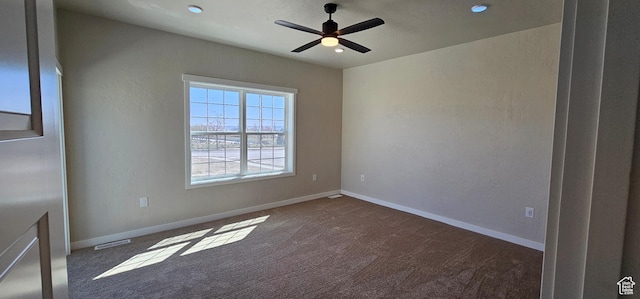 1830 E 840 N Unit 80, Price, UT 84501 - carpeted empty room with ceiling fan