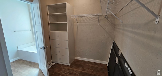 1830 E 840 N Unit 80, Price, UT 84501 - walk in closet with hardwood / wood-style flooring