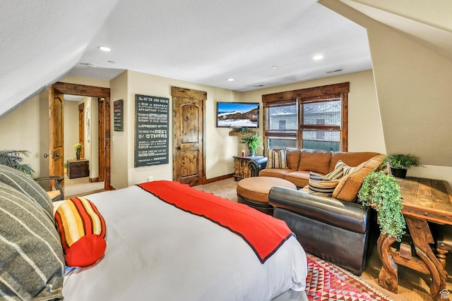 9049 N Timphaven Rd, Sundance, UT 84604 - bedroom with vaulted ceiling