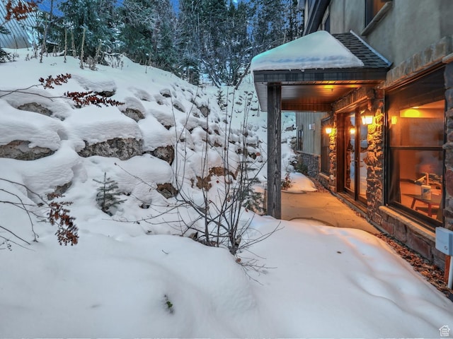 9049 N Timphaven Rd, Sundance, UT 84604 - view of snowy yard
