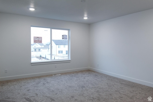 715 E 1250 S, Hyrum, UT 84319 - carpeted spare room with baseboards and recessed lighting