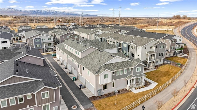 15091 S Reins Way W, Bluffdale, UT 84065 - aerial perspective of suburban area featuring a mountain backdrop