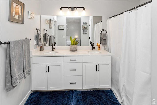bathroom featuring vanity