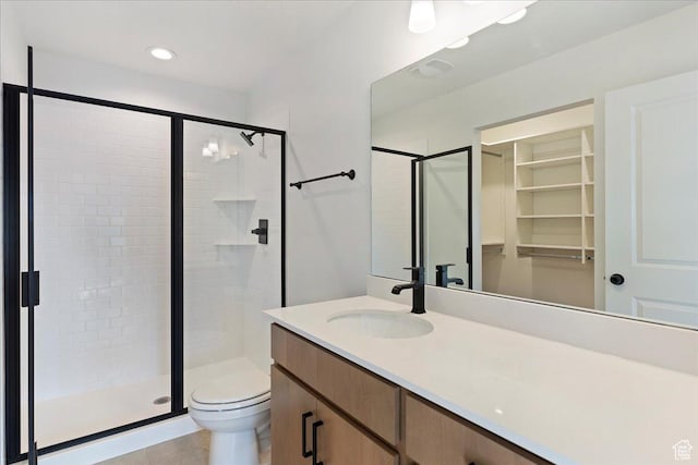 1414 N 1875 W # 131, Layton, UT 84041 - bathroom featuring a shower stall, vanity, and toilet