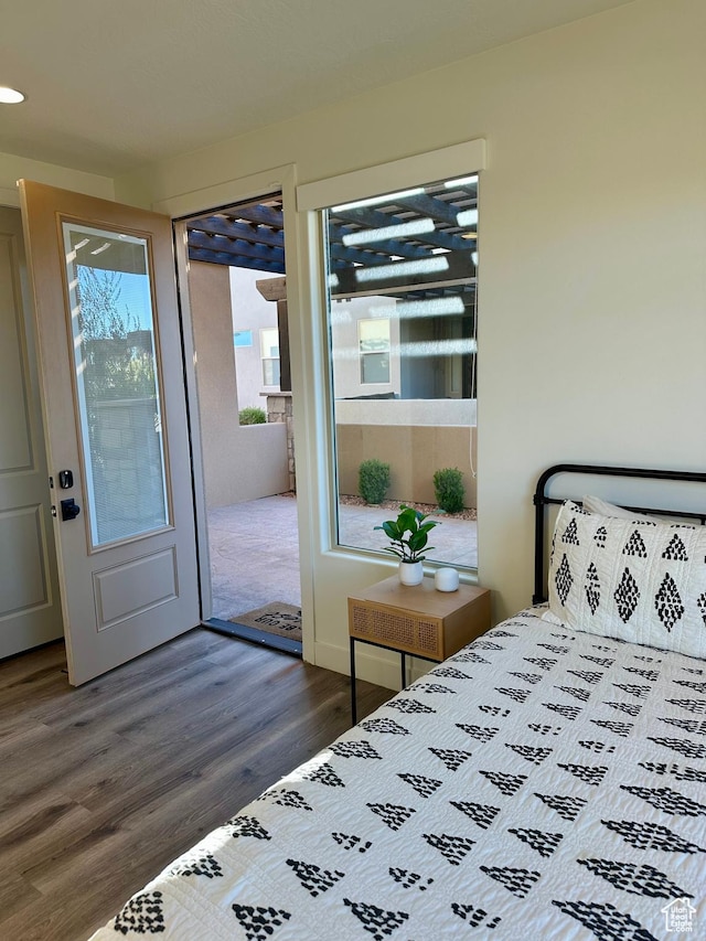 3235 S Retreat Dr, Hurricane, UT 84737 - bedroom featuring dark hardwood / wood-style floors