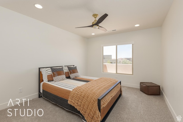 3235 S Retreat Dr, Hurricane, UT 84737 - bedroom featuring ceiling fan and carpet