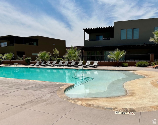 3235 S Retreat Dr, Hurricane, UT 84737 - view of swimming pool with a patio