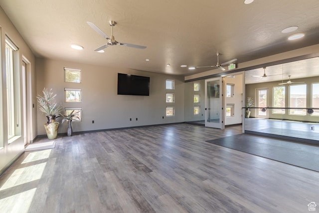 3235 S Retreat Dr, Hurricane, UT 84737 - exercise room with hardwood / wood-style flooring