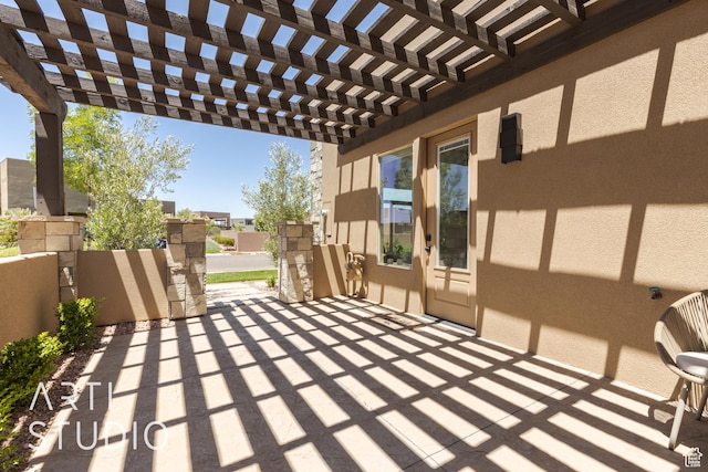 3235 S Retreat Dr, Hurricane, UT 84737 - view of patio / terrace with a pergola