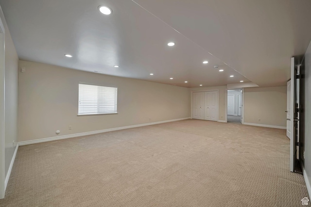 893 N 400 E, Springville, UT 84663 - spare room with recessed lighting and light carpet