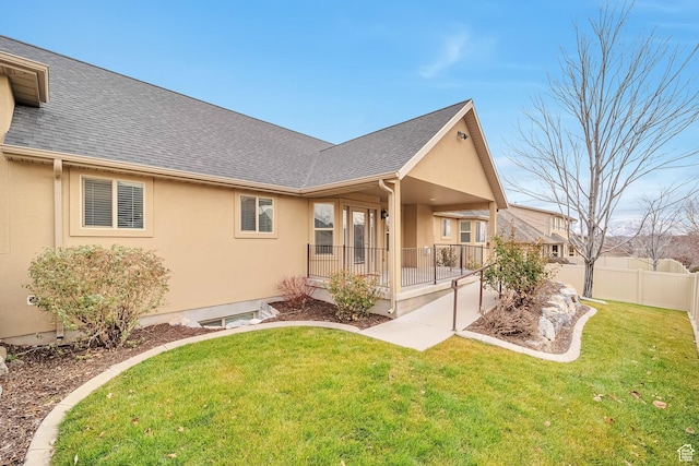 893 N 400 E, Springville, UT 84663 - rear view of property with stucco siding and a shingled roof