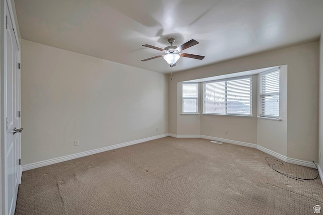 893 N 400 E, Springville, UT 84663 - spare room with light colored carpet and a ceiling fan