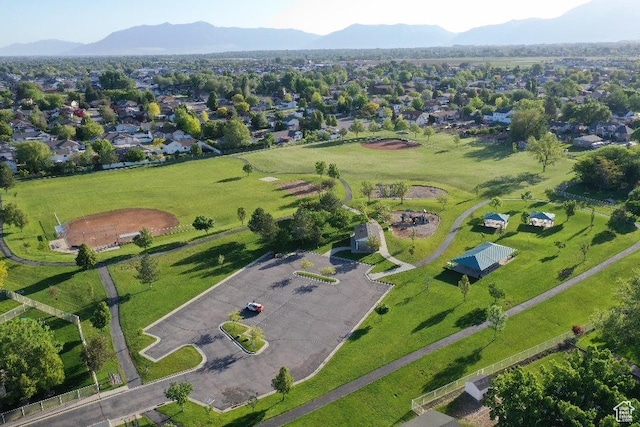 2429 W 300 N, West Point, UT 84015 - aerial overview of property's location with a mountainous background