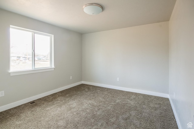 view of carpeted empty room
