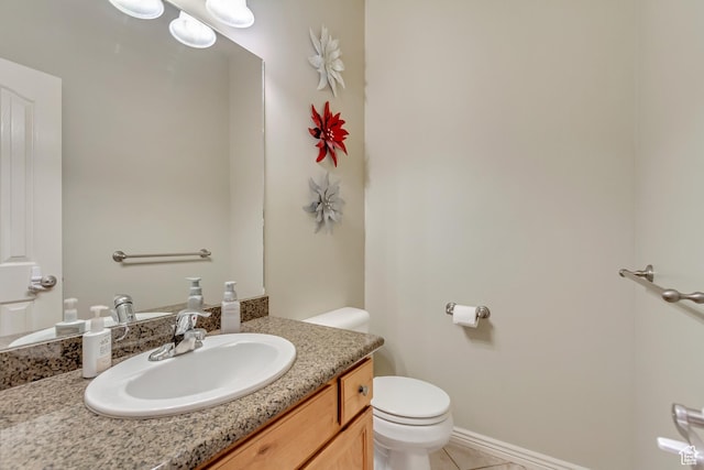 563 W Kalia Cv, Murray, UT 84123 - bathroom featuring tile patterned floors, vanity, and toilet
