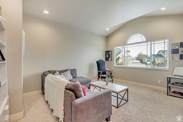 563 W Kalia Cv, Murray, UT 84123 - carpeted living room with lofted ceiling
