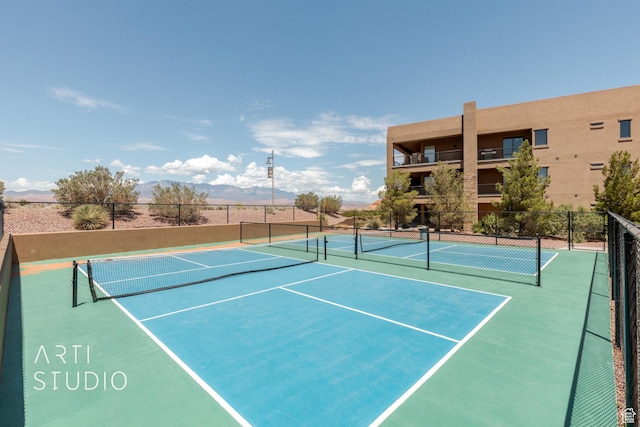 5090 W 3175 S, Hurricane, UT 84737 - view of sport court with basketball hoop and a mountain view