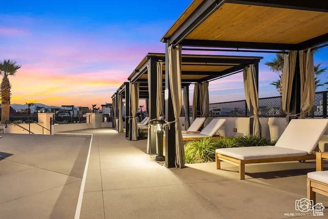 5359 S Pura Cir Unit 142, St George, UT 84790 - view of patio terrace at dusk