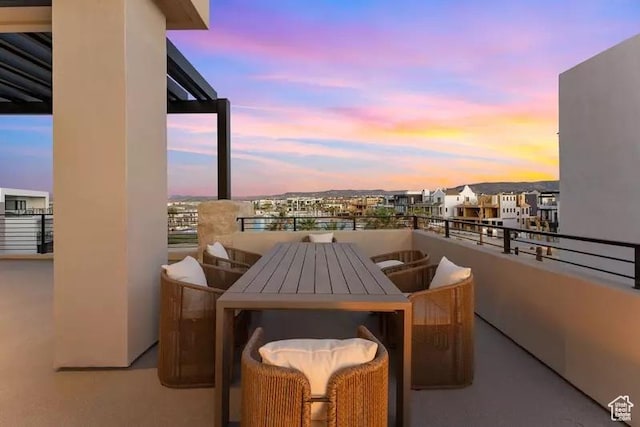 5359 S Pura Cir Unit 142, St George, UT 84790 - view of balcony at dusk