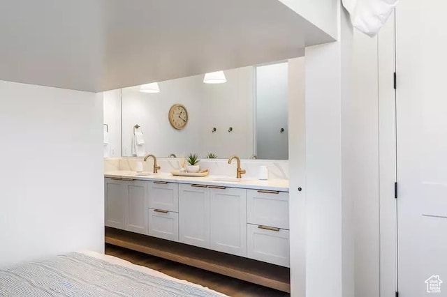 5359 S Pura Cir Unit 142, St George, UT 84790 - bathroom with vanity and wood-type flooring