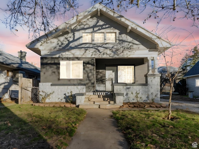 view of bungalow-style house