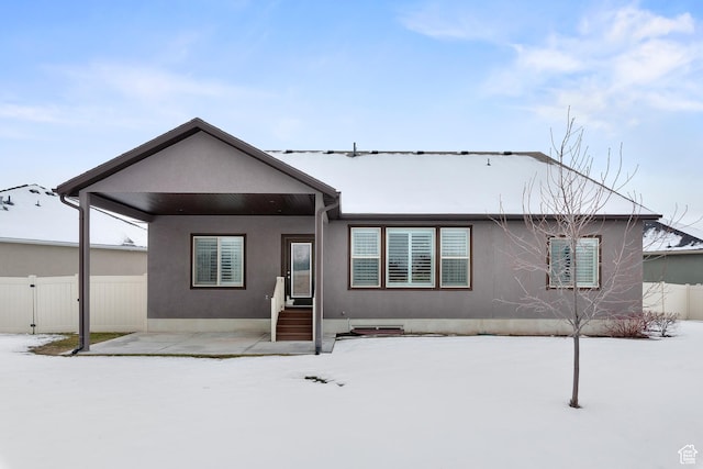 649 E 5650 S, Washington Terrace, UT 84405 - view of snow covered back of property