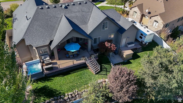 drone / aerial view
