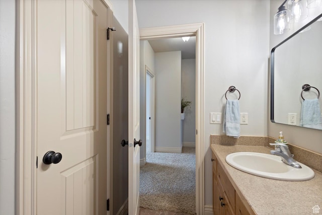 bathroom featuring vanity