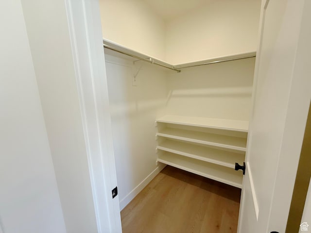 3241 S Red Wolf Dr, Saratoga Springs, UT 84045 - walk in closet featuring light wood-style floors