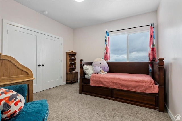 13802 S Mount Shaggy Dr, Herriman, UT 84096 - bedroom featuring light colored carpet and a closet