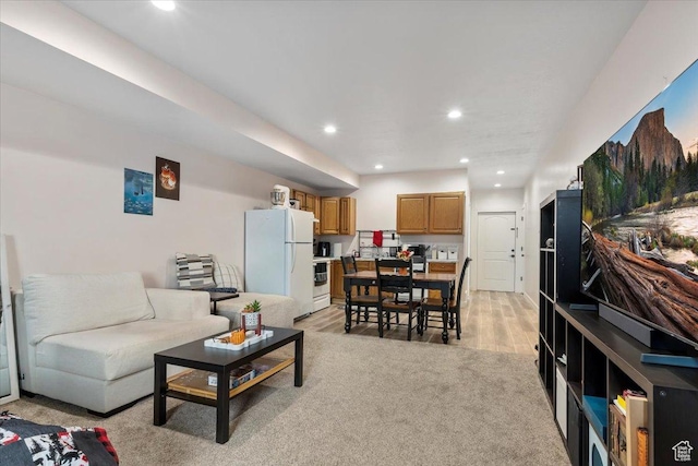13802 S Mount Shaggy Dr, Herriman, UT 84096 - living room featuring light hardwood / wood-style flooring