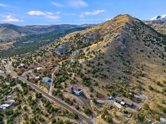 13802 S Mount Shaggy Dr, Herriman, UT 84096 - birds eye view of property featuring a mountain view