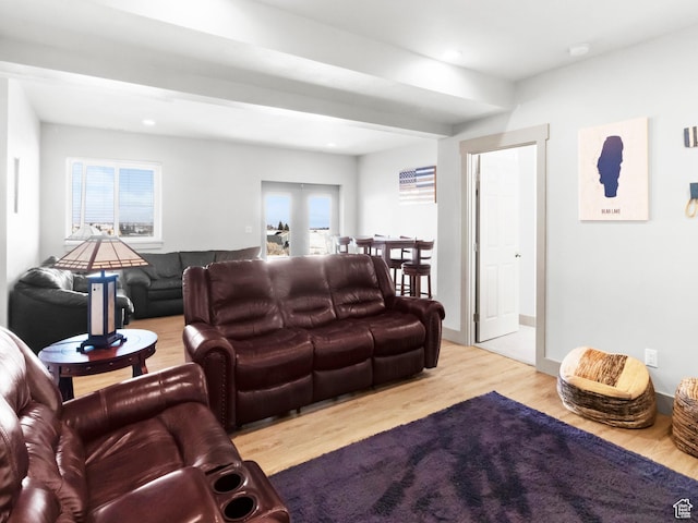 3092 S Country Club Way, Garden City, UT 84028 - living area with wood finished floors, plenty of natural light, and recessed lighting
