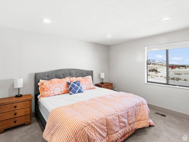 3092 S Country Club Way, Garden City, UT 84028 - carpeted bedroom with recessed lighting, visible vents, and baseboards