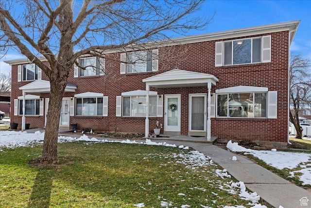 multi unit property with a lawn