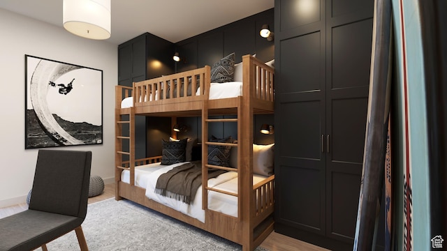 2114 S Pinto St Unit 76, Washington, UT 84780 - bedroom with light wood-type flooring and a closet