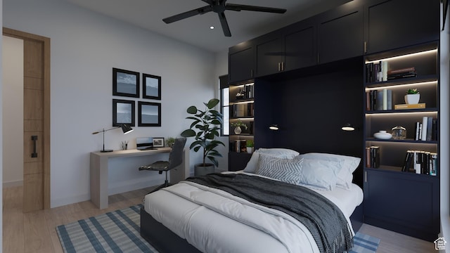 2114 S Pinto St Unit 76, Washington, UT 84780 - bedroom featuring light wood-type flooring and ceiling fan