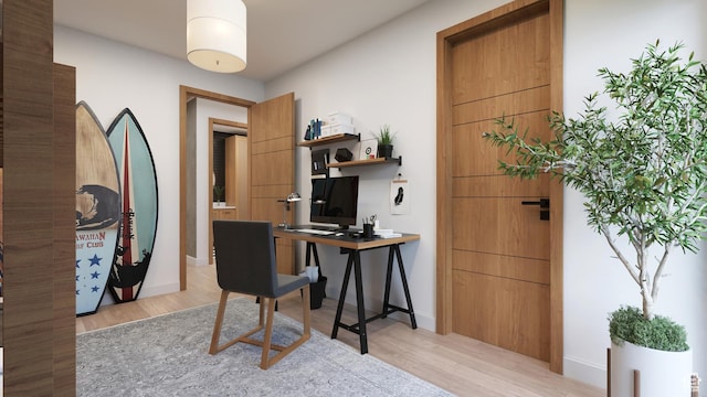 2114 S Pinto St Unit 76, Washington, UT 84780 - office area with light hardwood / wood-style flooring