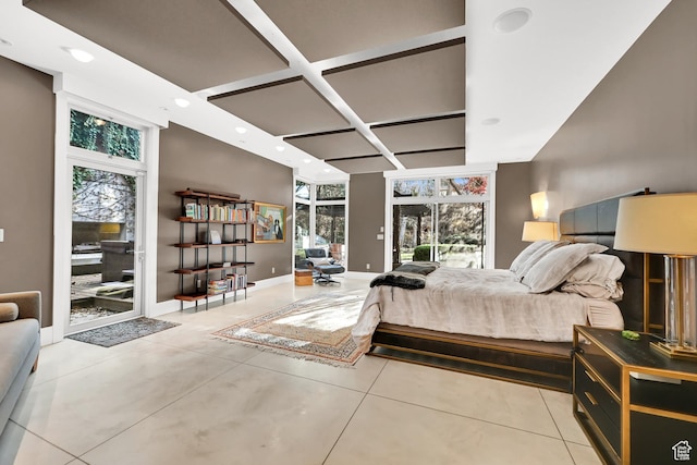 1762 E Millcreek Way, Millcreek, UT 84106 - bedroom with access to outside, baseboards, and recessed lighting