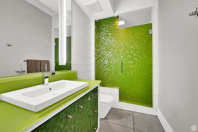 1762 E Millcreek Way, Millcreek, UT 84106 - bathroom featuring toilet, tile patterned floors, and vanity