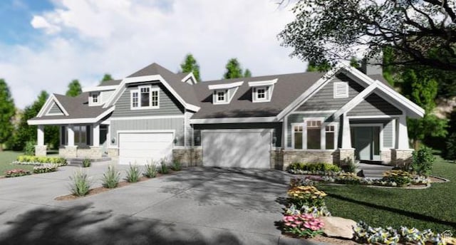 11829 S Golden Ln, Riverton, UT 84065 - craftsman house with a front lawn and a garage