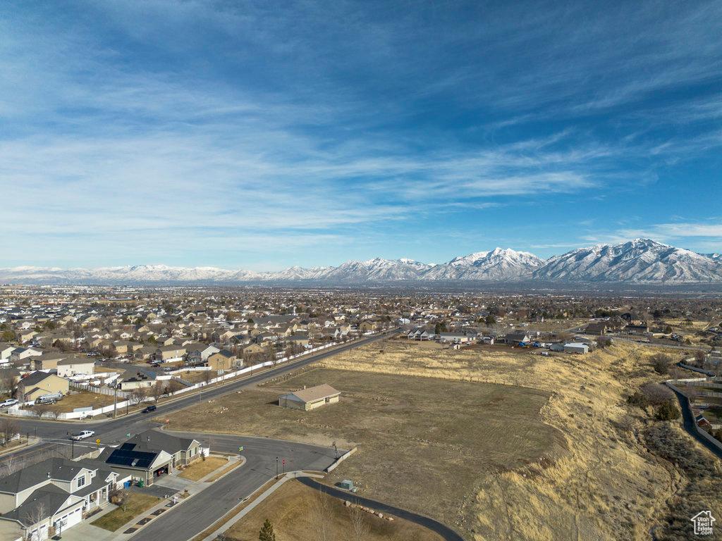 6573 W Rose Canyon Rd, Herriman, UT 84096 - bird's eye view featuring a mountain view