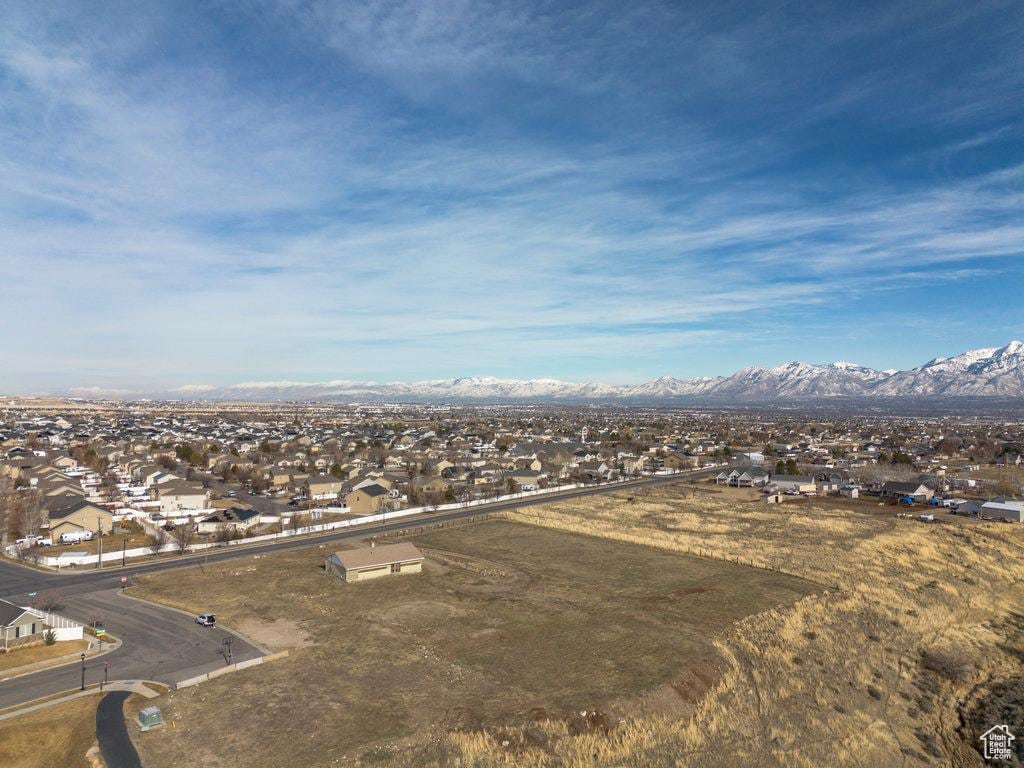 6573 W Rose Canyon Rd, Herriman, UT 84096 - bird's eye view featuring a mountain view