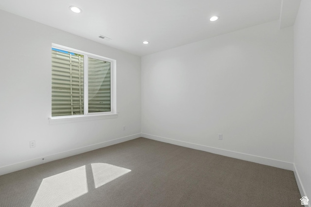 view of carpeted empty room